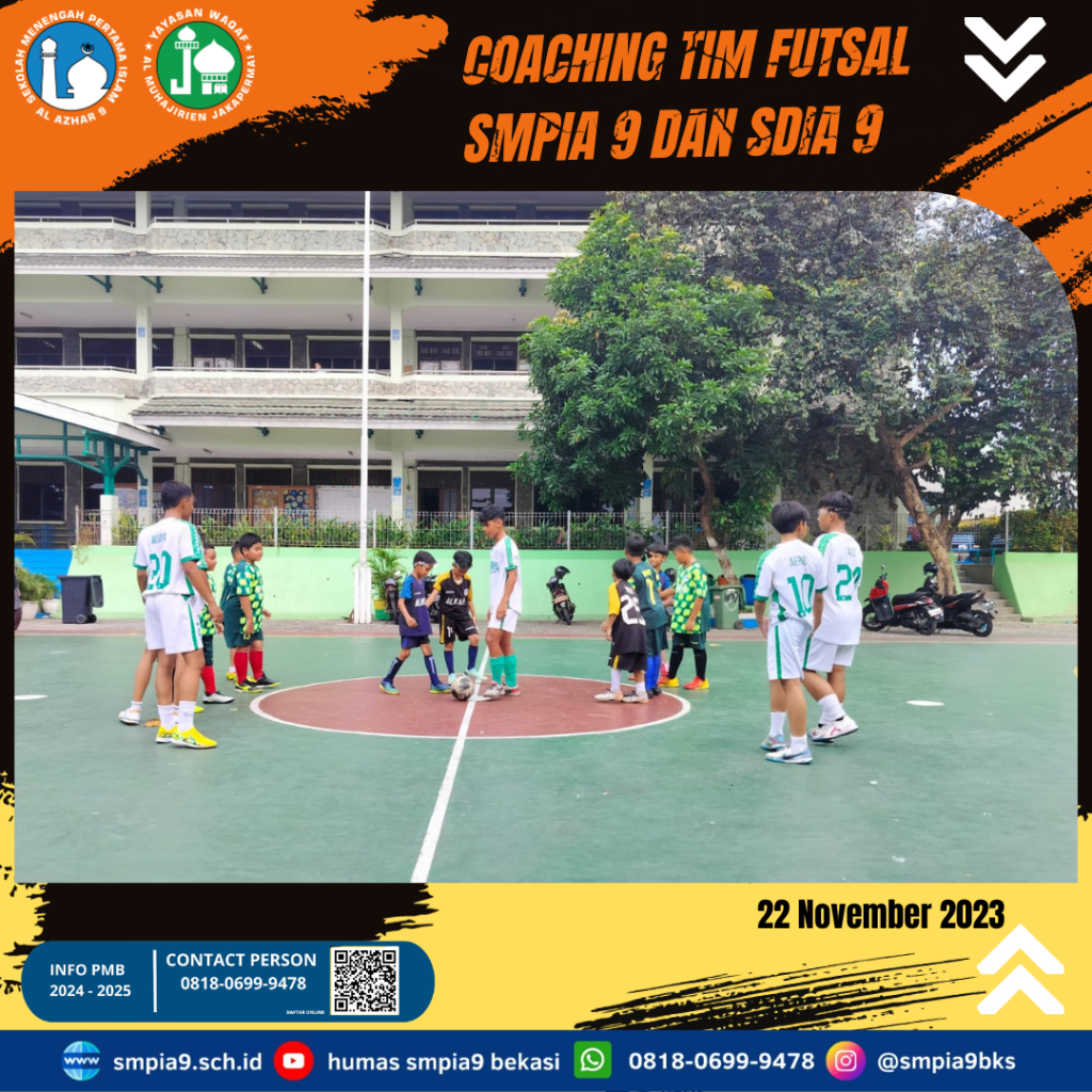 Coaching Tim Futsal SMPIA 9 dan SDIA 9