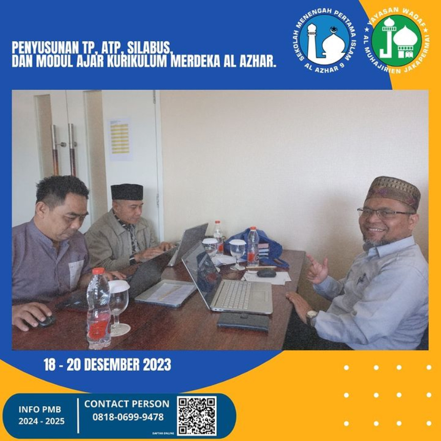 Penyusunan TP, ATP, Silabus, dan Modul Ajar Kurikulum Merdeka Al Azhar