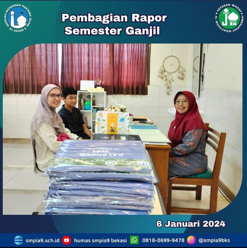 Pembagian Rapor SMPIA 9